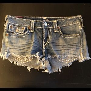 True Religion “Joey Cut Off Super T Shorts”